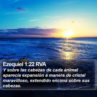 Ezequiel 1:22 RVA Bible Verse Image