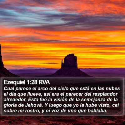 Ezequiel 1:28 RVA Bible Verse Image