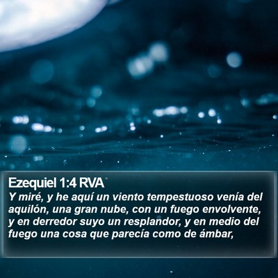 Ezequiel 1:4 RVA Bible Verse Image
