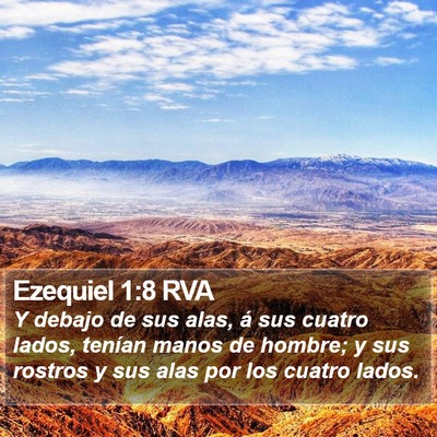 Ezequiel 1:8 RVA Bible Verse Image