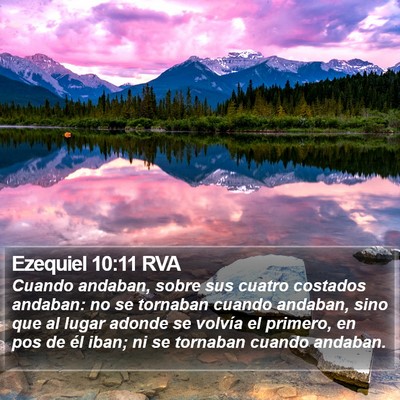 Ezequiel 10:11 RVA Bible Verse Image