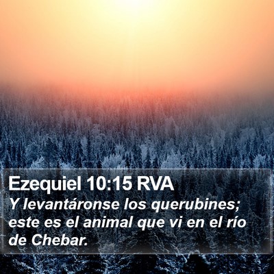 Ezequiel 10:15 RVA Bible Verse Image