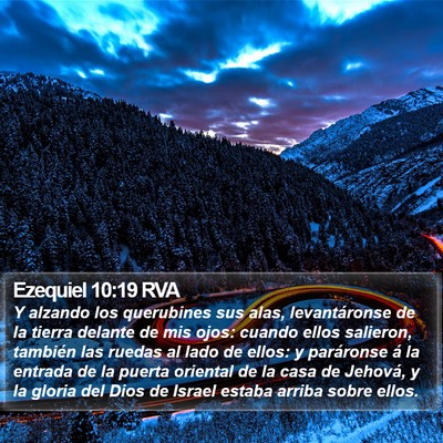 Ezequiel 10:19 RVA Bible Verse Image