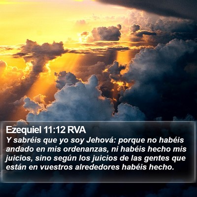 Ezequiel 11:12 RVA Bible Verse Image