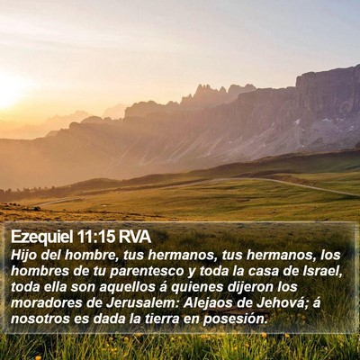 Ezequiel 11:15 RVA Bible Verse Image