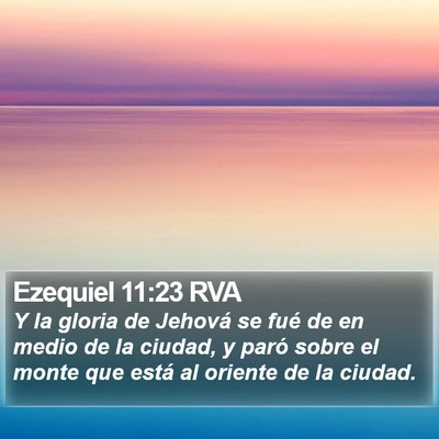 Ezequiel 11:23 RVA Bible Verse Image