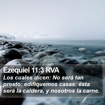 Ezequiel 11:3 RVA Bible Verse Image