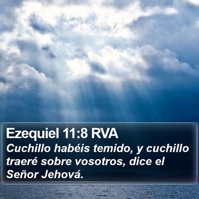 Ezequiel 11:8 RVA Bible Verse Image