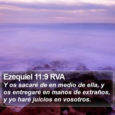 Ezequiel 11:9 RVA Bible Verse Image