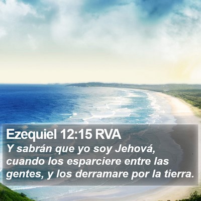 Ezequiel 12:15 RVA Bible Verse Image