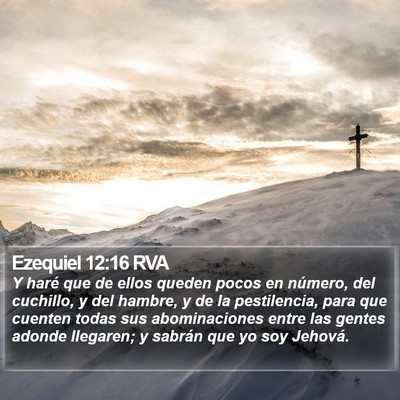 Ezequiel 12:16 RVA Bible Verse Image