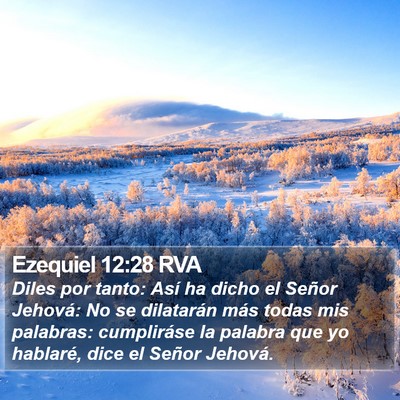 Ezequiel 12:28 RVA Bible Verse Image