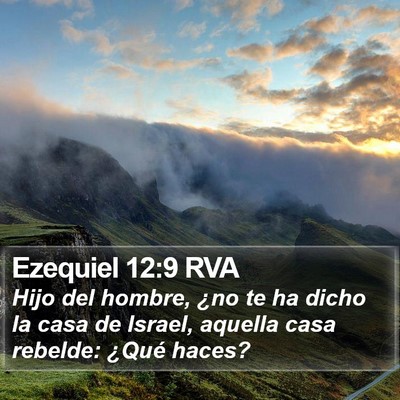 Ezequiel 12:9 RVA Bible Verse Image