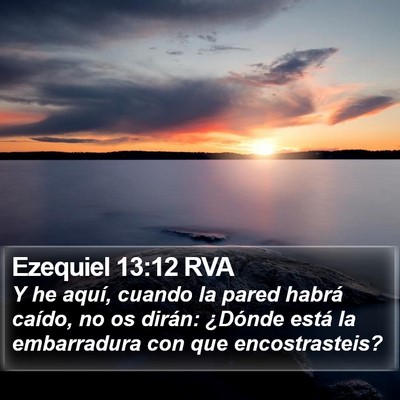 Ezequiel 13:12 RVA Bible Verse Image