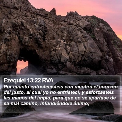 Ezequiel 13:22 RVA Bible Verse Image