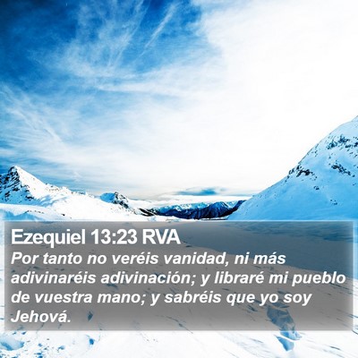Ezequiel 13:23 RVA Bible Verse Image