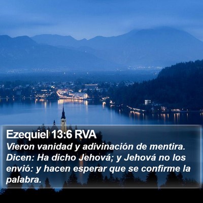 Ezequiel 13:6 RVA Bible Verse Image