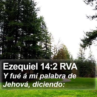 Ezequiel 14:2 RVA Bible Verse Image