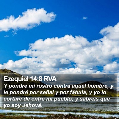 Ezequiel 14:8 RVA Bible Verse Image
