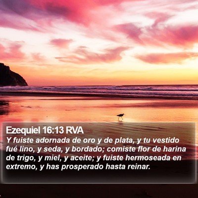 Ezequiel 16:13 RVA Bible Verse Image