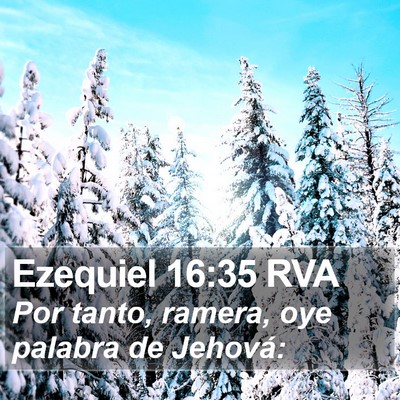 Ezequiel 16:35 RVA Bible Verse Image