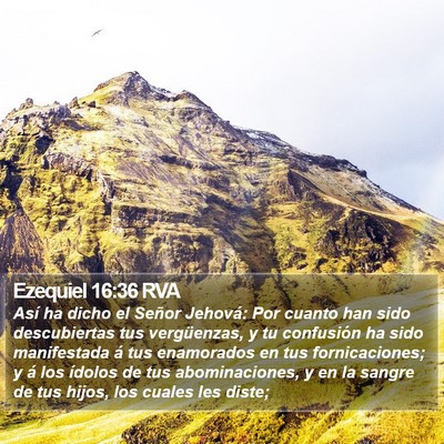 Ezequiel 16:36 RVA Bible Verse Image
