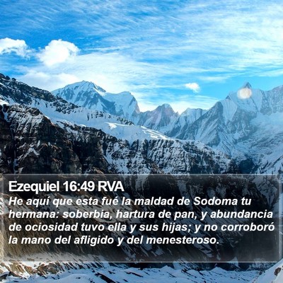 Ezequiel 16:49 RVA Bible Verse Image