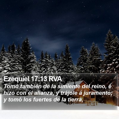 Ezequiel 17:13 RVA Bible Verse Image