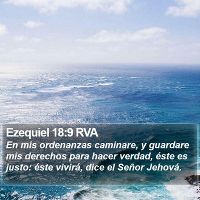 Ezequiel 18:9 RVA Bible Verse Image