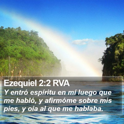 Ezequiel 2:2 RVA Bible Verse Image