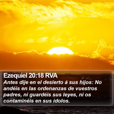 Ezequiel 20:18 RVA Bible Verse Image