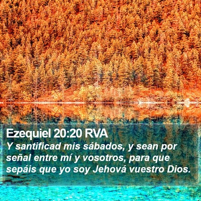 Ezequiel 20:20 RVA Bible Verse Image