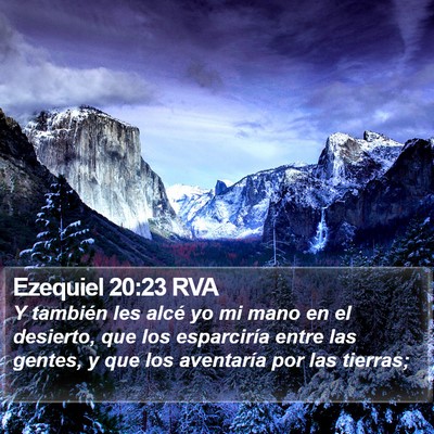 Ezequiel 20:23 RVA Bible Verse Image