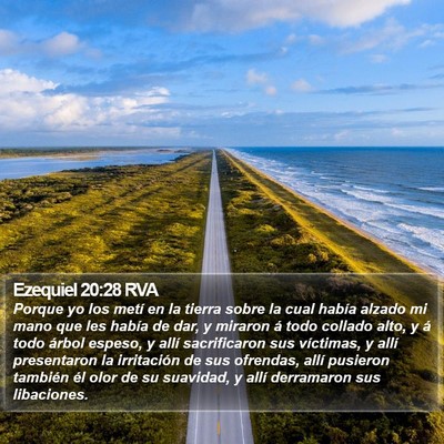Ezequiel 20:28 RVA Bible Verse Image