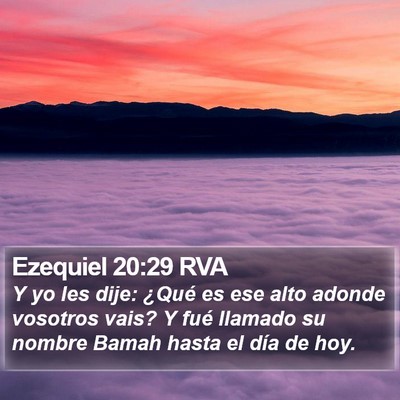 Ezequiel 20:29 RVA Bible Verse Image