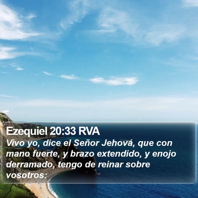Ezequiel 20:33 RVA Bible Verse Image