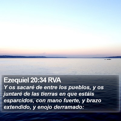 Ezequiel 20:34 RVA Bible Verse Image