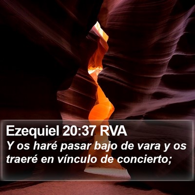 Ezequiel 20:37 RVA Bible Verse Image