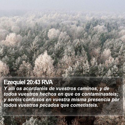 Ezequiel 20:43 RVA Bible Verse Image