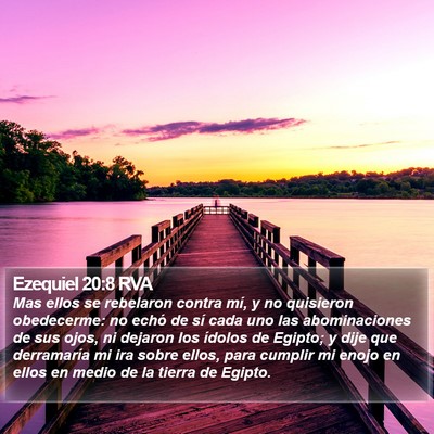 Ezequiel 20:8 RVA Bible Verse Image