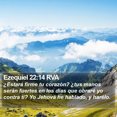 Ezequiel 22:14 RVA Bible Verse Image
