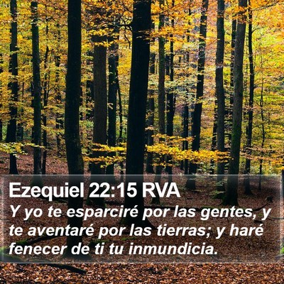Ezequiel 22:15 RVA Bible Verse Image