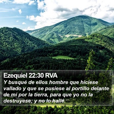 Ezequiel 22:30 RVA Bible Verse Image