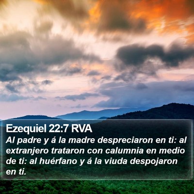 Ezequiel 22:7 RVA Bible Verse Image