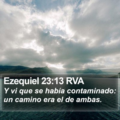 Ezequiel 23:13 RVA Bible Verse Image