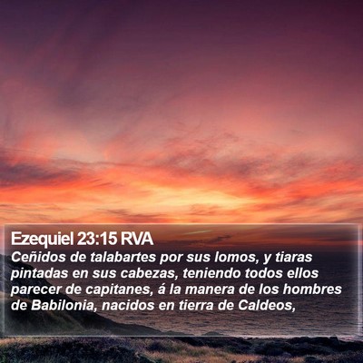 Ezequiel 23:15 RVA Bible Verse Image