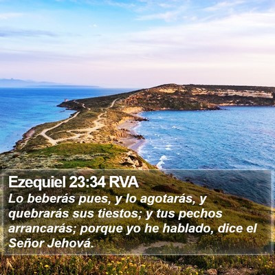 Ezequiel 23:34 RVA Bible Verse Image