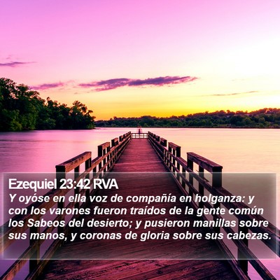 Ezequiel 23:42 RVA Bible Verse Image