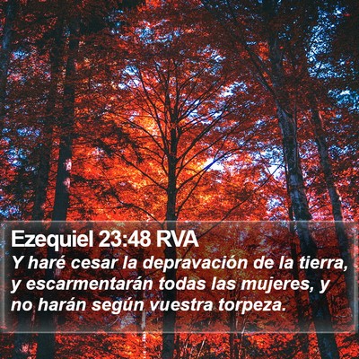 Ezequiel 23:48 RVA Bible Verse Image