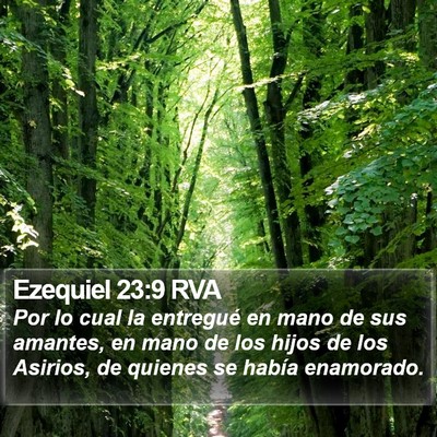 Ezequiel 23:9 RVA Bible Verse Image